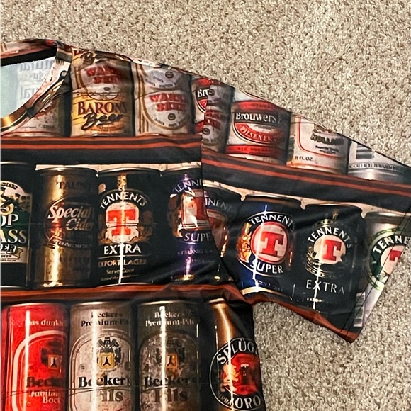 All Over Print Beer Shirt‎ Size XXXL - Picture 5 of 11